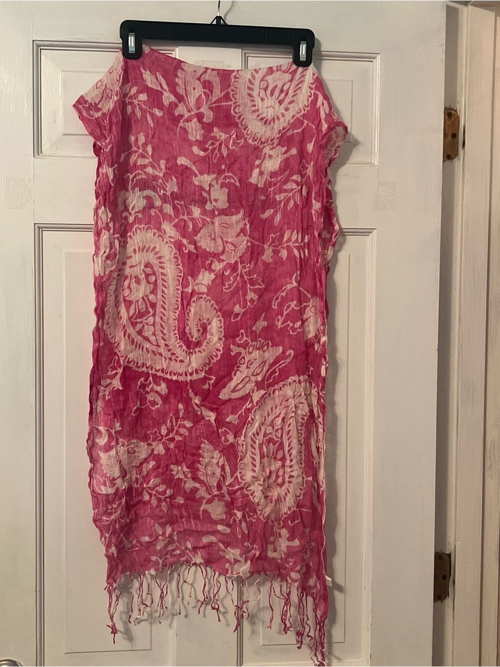 Pink Paisley Lightweight Scarf/Shawl
